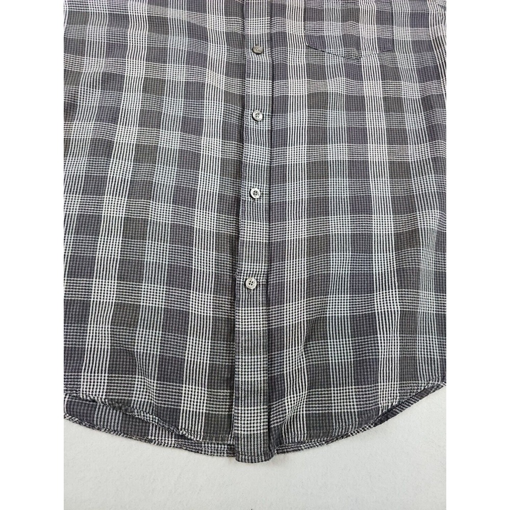 Ben Sherman Shirt Men's Size L Black Check Long Sleeve Button Down Pocket Shirt - Picture 6 of 15